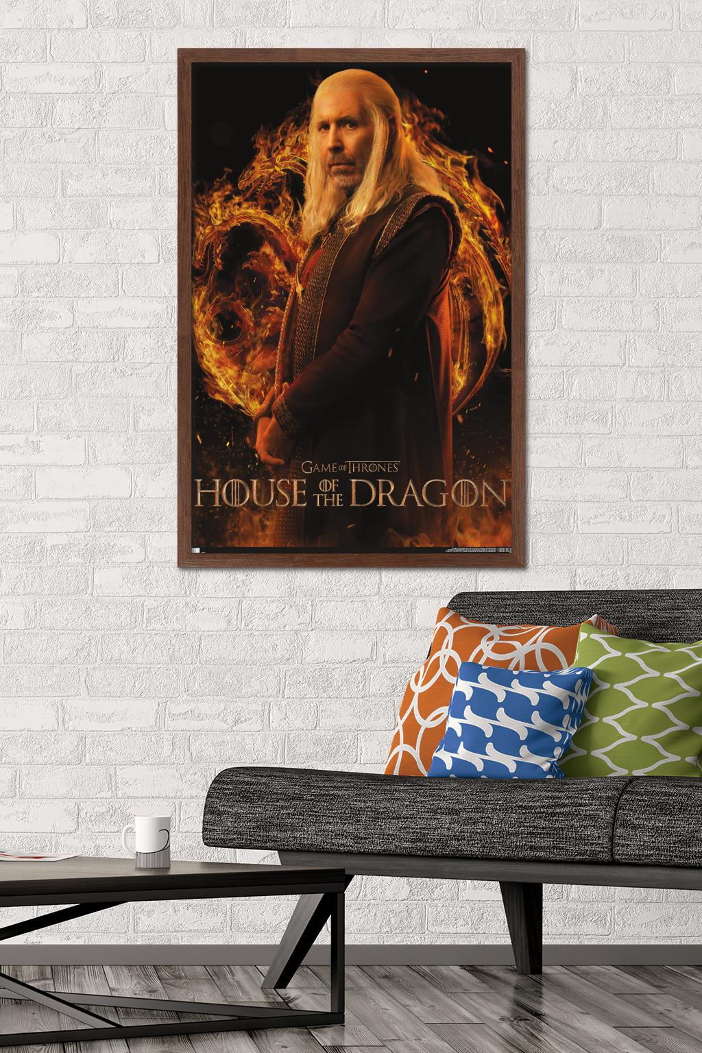 House of the Dragon - Viserys One Sheet Wall Poster, 22.375" x 34" Framed