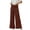 Coffee, variant on Women's Cotton Linen Wide Leg Pants with Fold Over Waist, Loose Fit Casual Trousers for Vacation Beach or Daily Relaxed Wear, Breathable and Lightweight Black S