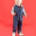 thumbnail image 2 of Larkwood Boys/Girls Denim Hooded Jacket, 2 of 5