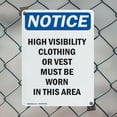 thumbnail image 5 of (2 Pack) High Visibility Clothing Or Vest OSHA Notice Sign 7 Inch X 10 Inch Indoor / Outdoor Rust-Free Aluminum Metal Signs for Workplace, Workshop, and Construction Site, Made in the, 5 of 8