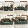 thumbnail image 4 of HONBAY Ottoman of Modular Sectional Corduroy Sofas, Green, 4 of 5