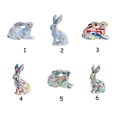 thumbnail image 4 of Water Transfer Resin New Year Garden Statues Rabbit Standing Bunny Animal Figurines Ornament, 4 of 5