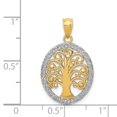 thumbnail image 2 of 14k Or Jaune Arbre de Vie Collier Pendentif Inspiration Nature Extérieure, 2 of 6