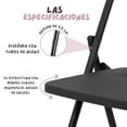 thumbnail image 4 of Set 12 Sillas Plegables Comedor 120kg Acero Reforzado Plástico Resistente Prácticas Color Negra., 4 of 5