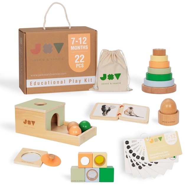 Montessori Toys Jackie & Vancie para niños de 1 año con juego 6 en 1