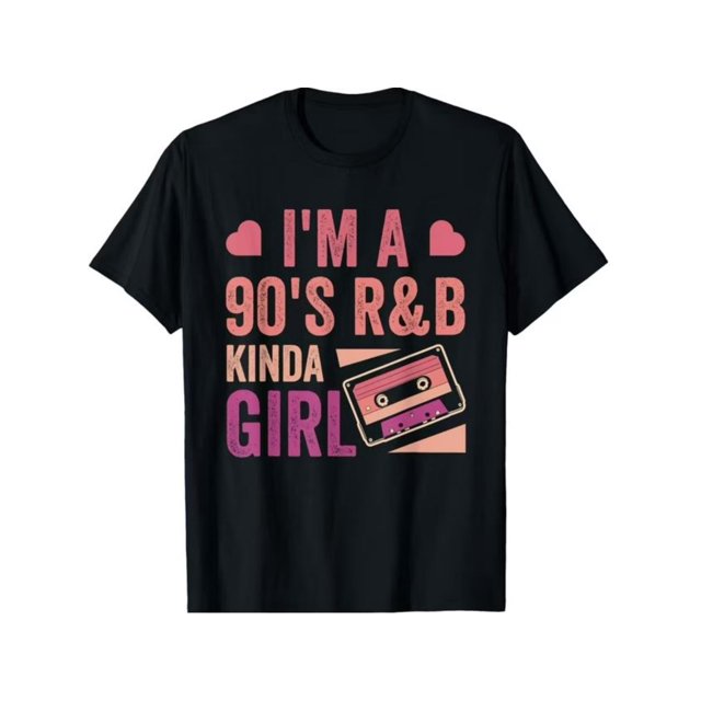 Camiseta de algodón Kinda Girl de R&B de los 90: una adición genial a tu armario