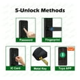 thumbnail image 3 of Biometric Fingerprint Door Lock K7 PLUS 8-language Smart Lock Tuya App Unlock Lock Electronic Door Lock ,More Secure, 3 of 6