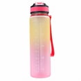 thumbnail image 3 of Botella de fitness de gimnasio de 1000 ml con botella de agua fría de paja para la oficina de la escuela al aire libre JShteea El nuevo, 3 of 8