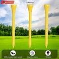 thumbnail image 2 of Yellow Niuniu Tees de golf, 2 3/4 pulgadas, 70 unidades, Tee de golf de madera profesional de lujo, Tee de golf de madera dura natural, 2 of 5