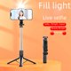 thumbnail image 4 of Palo selfie Bluetooth para teléfono móvil alargado de 1 m con luz de relleno, soporte de trípode de escritorio integrado de mano, 4 of 5