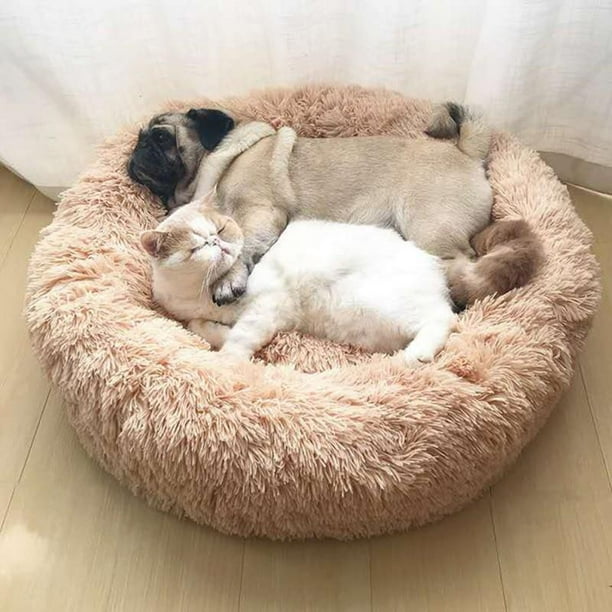 Big Save Luxury Fluffy Pet Bed For Cats Small Dogs Round Cuddler Plush Cozy Self Warming For High Quality Sleep Walmart Com Walmart Com