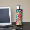 thumbnail image 5 of 20 Oz Pioneer Flower Coffee Tumbler Double Wall Insulated Stainless Steel Water Bottle | Metal Reusable Thermoses Flask with Cup Cap | Leak & Sweat Proof with Anti-Dust Lid, 5 of 7