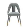 thumbnail image 1 of Manhattan Comfort Modern Neda Velvet Dining Chair in Grey, 1 of 3