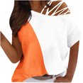 thumbnail image 1 of Camiseta sin tirantes con estampado de amor de manga corta y cuello redondo de verano para mujer Blusas OAVQHLG3B Store  lin121212, 1 of 5