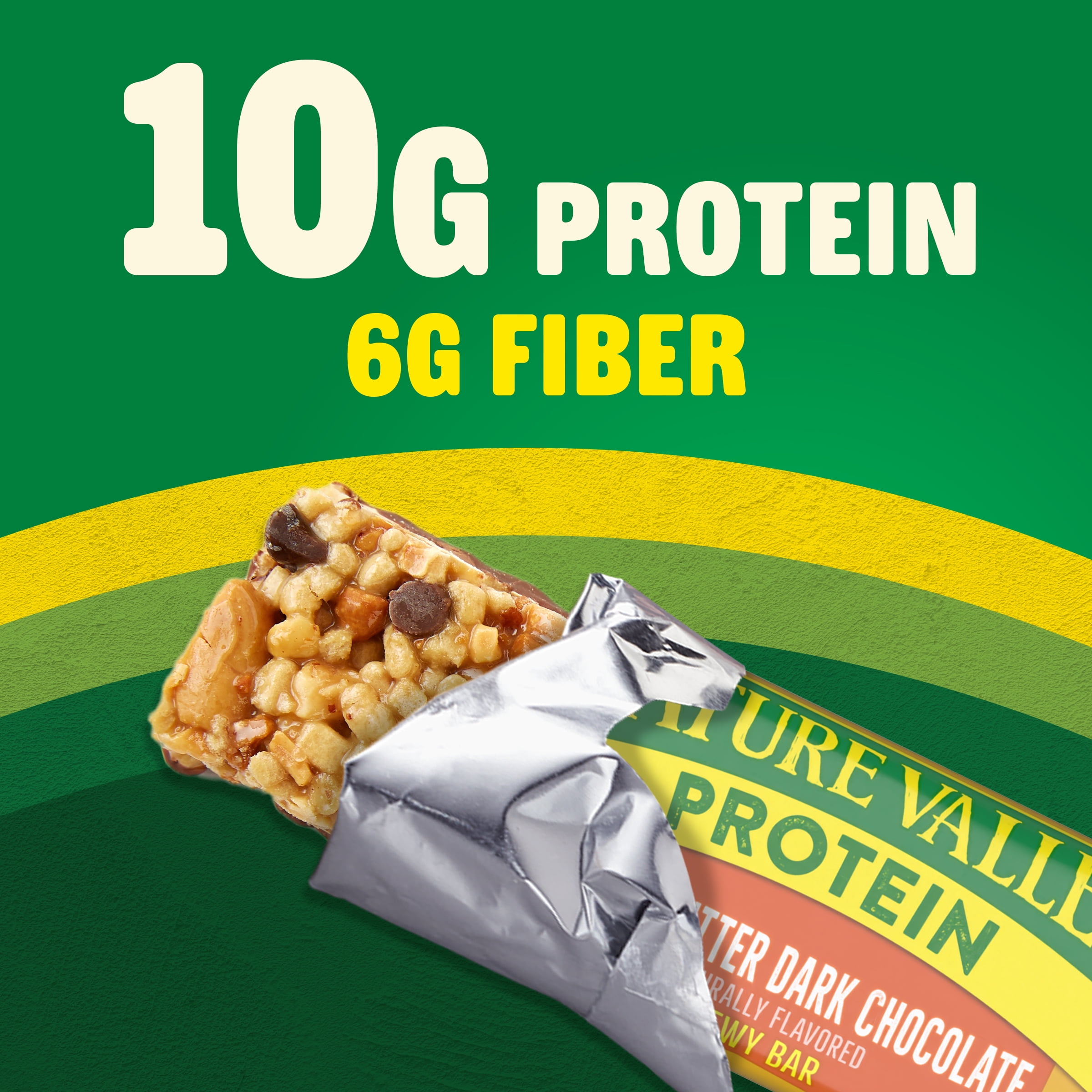 Nature Valley Protein Chewy Snack Bars, Peanut Butter Dark Chocolate, 15 Bars, 21.3 oz