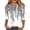 370#Black, variant on Women Loose Crew Neck 3/4 Sleeve Shirt Floral Print Dressy Blouse Ideal For Daily And Office Wear Fluorescent Green L