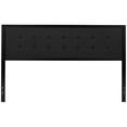 thumbnail image 3 of Pemberly Row Fabric Tufted King Metal Panel Headboard in Black, 3 of 9