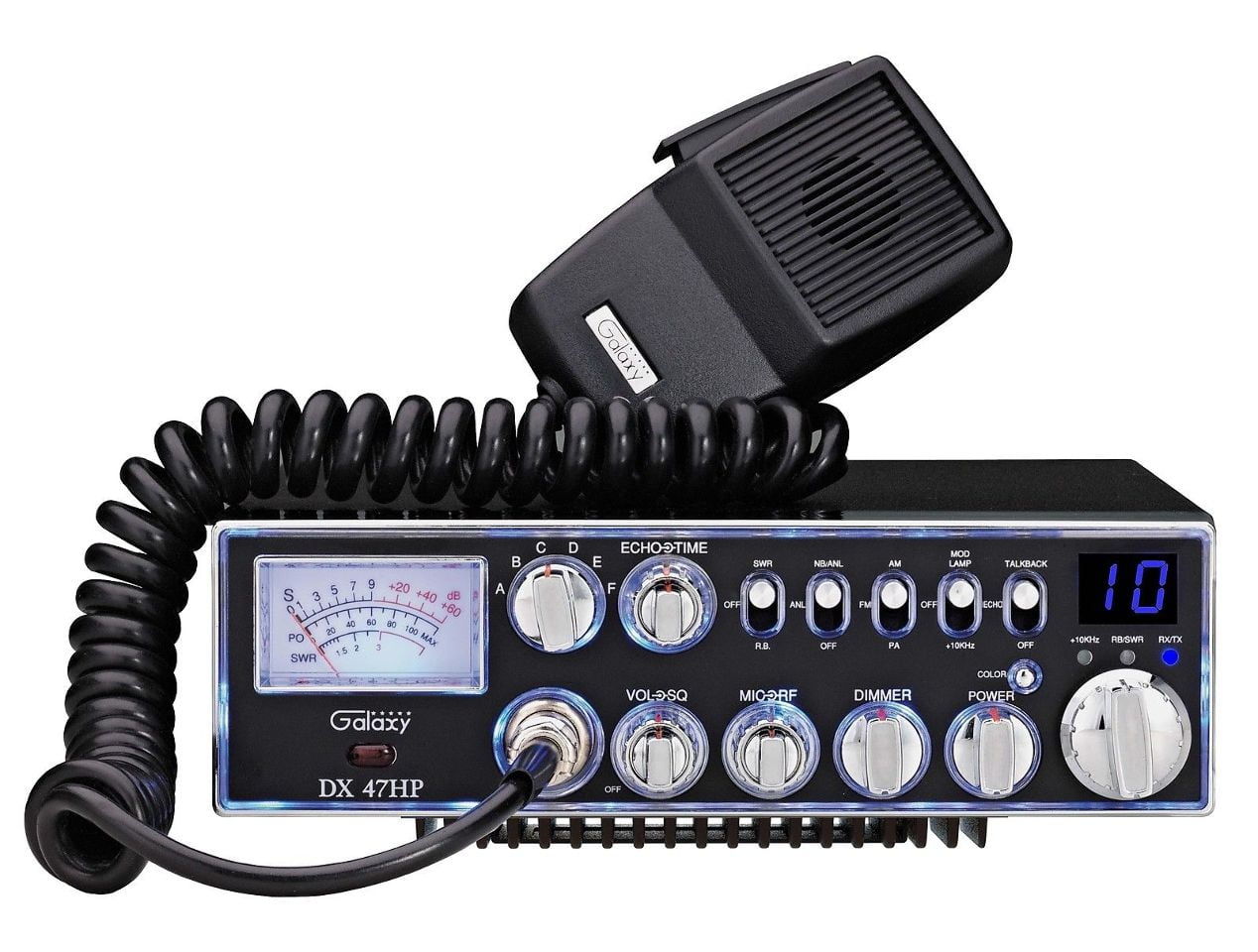 Galaxy Dx 47hp 10 Meter Amateur Ham Mobile Radio Am Fm Pa Dual Mosfet 