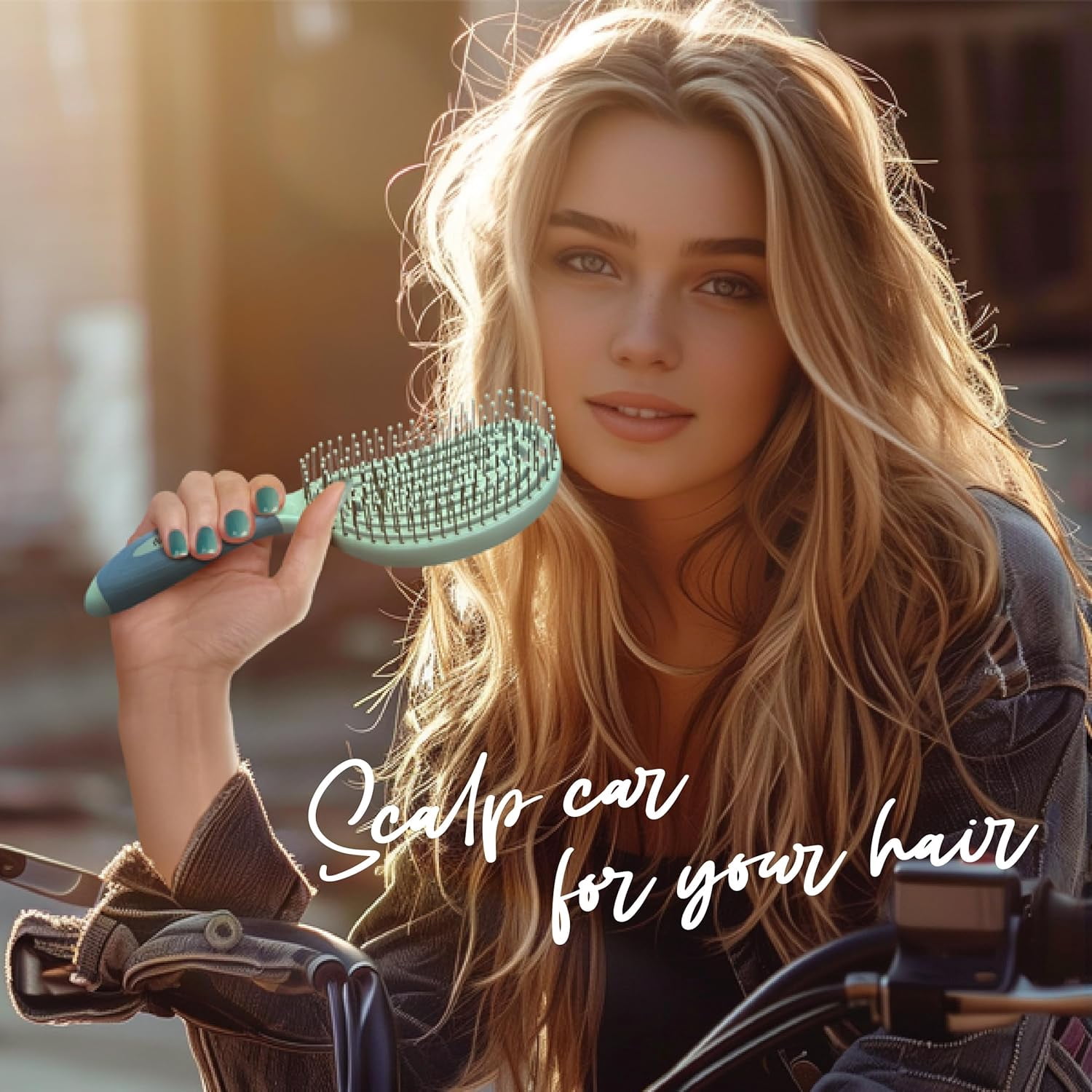 ANHXN professional curved brush provides a smooth and fluffy drying experience. Different colors to choose from