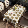 thumbnail image 2 of White Sunflower Pattern Rectangle Tablecloth 60"x120",Waterproof Polyester Rectangle Table Cloth, Wipeable Spillproof Polyester Tablecloth for Dining, Camping, Indoor and Outdoor, 2 of 6
