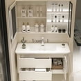 thumbnail image 4 of Closet Luxury Bathroom Cabinet Shelves Metal Mirror Locker Wall Bathroom Cabinet Storage Sink Armario Banheiro Home Furniture YQ My Lux Decor Round, 4 of 26