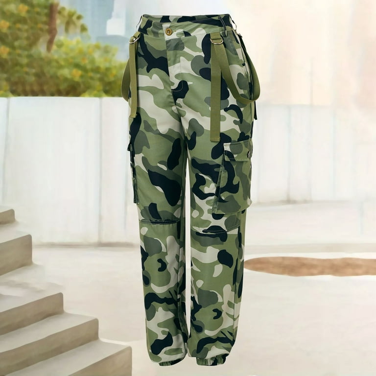 Women's Pants Plus Size Camo High Waist Slim Fit Jogger Sweat