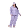 thumbnail image 1 of White Mark Ensemble de Pyjama Trois Pièces pour Femmes avec Boutons, 1 of 6