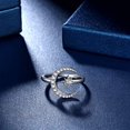 thumbnail image 5 of Anillos ajustables de estrella y luna, anillo abierto de estrellas de luna creciente chapado en oro de 18 quilates, plata y estrellas, joyería para mujer Sailing Electrónica, 5 of 5