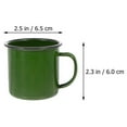 thumbnail image 2 of NUOLUX 6Pcs Handheld Enamel Mugs Retro Style Enamel Cups Colored Enamel Mugs Thick Coffee Milk Mugs, 2 of 6