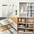 thumbnail image 4 of XIBUFE 2026 New 2 Pcs Small Spring Tension Curtain Rod 16 to 28",Tension Rods No Drill for Window Cupboard Closet,For Closet,Doorway,White Black, 4 of 4