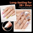 thumbnail image 3 of Modelones Almond Gel Nail Tips, 240PCS Pre-Etched 40 Grit Half Matte Clear Full Cover Soft Gel Nails, 15 Sizes Medium Almond Fake Nail Tips for DIY Extensions Press On Nails for Women, 3 of 7