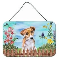 Carolines Treasures CK1275DS812 Jack Russell Terrier 2 Spring Wall or Door Hanging Prints  8x12 multicolor