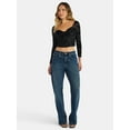 thumbnail image 2 of Madden NYC Women's Corset Top with Long Sleeves, Sizes XXS-XXL, 2 of 5