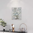 thumbnail image 2 of Today I Choose Joy Bathroom Wall Art Rustic Flower Pictures Wall Decor Floral Canvas Print Country Bathroom Artwork For Bathroom Living Room Bedroom Framed 12"x16", 2 of 6