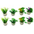 thumbnail image 4 of COOPHYA 8pcs Realistic Mini Plants Assorted Color Small Greenery Decor for Table Decorations, 4 of 7