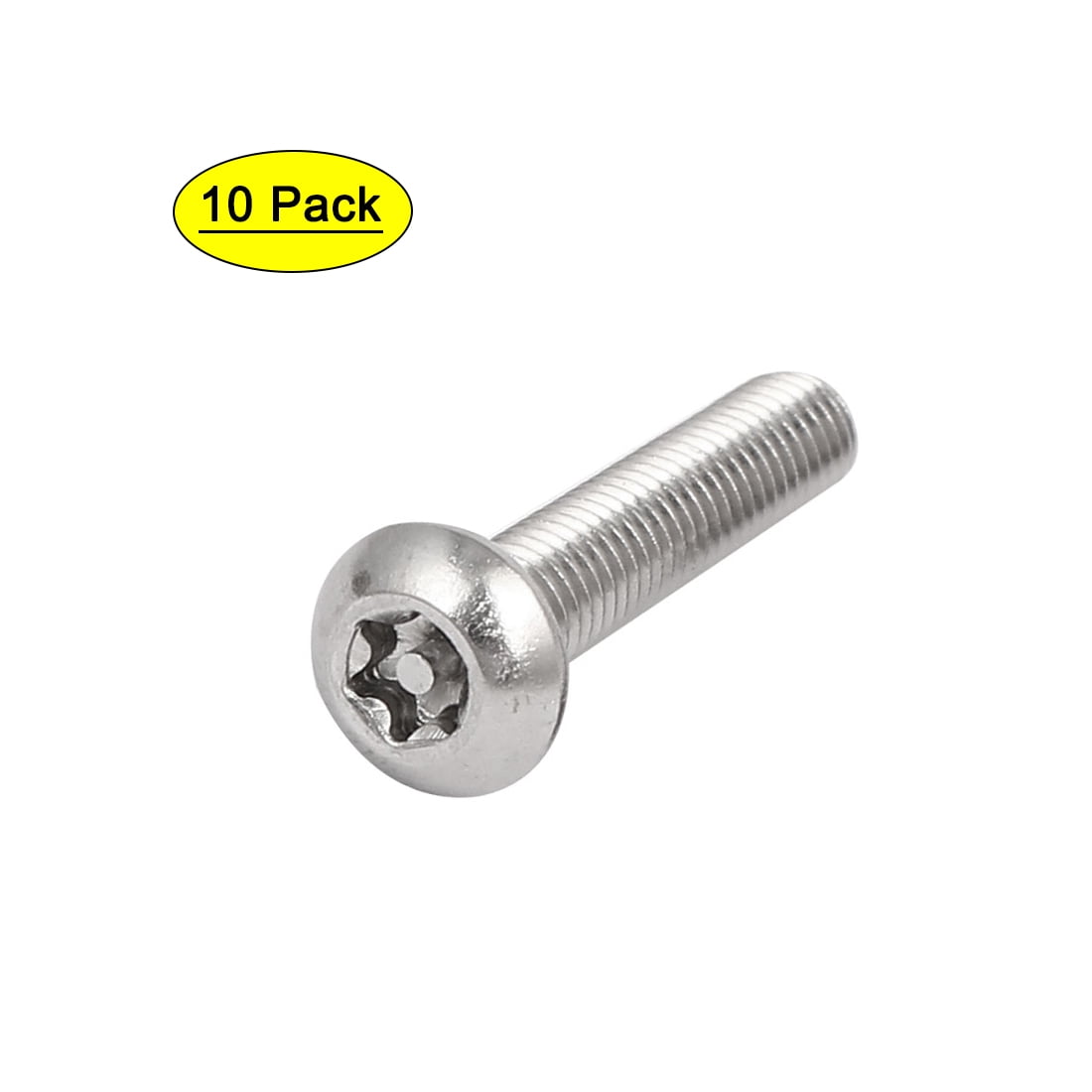 M5x25mm 304 Stainless Steel Button Head Torx Security Tamper Proof ...