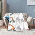 thumbnail image 6 of KLL Fleece Blanket Plush Throw Blanket Animals in Transport ,Soft Fuzzy Cozy Flannel Blanket for Couch Sofa Bed.(50"x40" ), 6 of 7