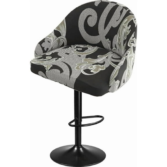 LKJYER Set of 1/2/4 Bar Stool Covers with Back Stretchable Counter Height Slipcovers for Swivel Barstools, Pub Chairs, and Kitchen Island Stools Easy to Clean