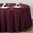 thumbnail image 2 of Balsa Circle Christmas Holidays 6 Pieces 132" Burgundy Round Polyester Tablecloths Linen, 2 of 8