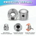 thumbnail image 3 of 2Pcs Dual Concentric Stacked Control Knobs for Electric Guitar and Bass, Black, 3 of 6