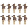 thumbnail image 1 of Kearding 10 Uds. De Clips de madera para Navidad, decoración de fiesta de año nuevo, Clip de pared de fotos, adornos navideños DIY, Kits de decoración para fiestas Alce, 1 of 6