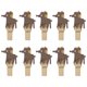 thumbnail image 2 of Wosthever 10 Uds. De Clips de para Navidad, adornos navideños DIY, decoración de fiesta de año nuevo, Clip de pared de fotos, Kits de decoración para fiestas Alce, 2 of 6