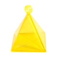 thumbnail image 1 of segolike Pendentif de Poids de Ballon Support de Ballon Décoration Compacte Pendentif Pyramide Jaune, 1 of 9