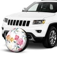 thumbnail image 2 of Kdxio Colorful Flowers for Tire Cover Wheel Protectors Tyre Covers Weatherproof Wheel Covers Universal Fit for Trailer Rv SUV Truck Camper Travel Trailers 14 inch, 2 of 8