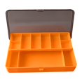 thumbnail image 1 of Caja de señoría de pesca Baja de señora Multifuncional con divisores Cebos de almacenamiento de organizador de equipos de pescadores para regalos al Naranja, 1 of 8