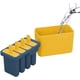 thumbnail image 4 of Moldes para paletas de helado azules - Moldes para paletas de helado reutilizables de 4 puntas - Moldes para paletas de fácil liberación Moldes para paletas de helado, 4 of 5