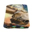 thumbnail image 2 of CADecor Turtle Riding a Horse Throw Blanket Bed Sofa Blanket 58x80 inches, 2 of 3