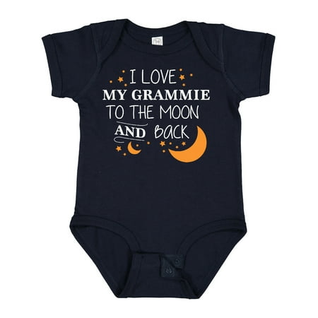 

Inktastic I Love My Grammie to the Moon and Back Gift Baby Boy or Baby Girl Bodysuit