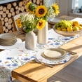 thumbnail image 4 of Spring Floral Round 15 Inch Placemats Set of 4, Elegant Butterfly Summer Botanical HeatResistant Non Slip Place Mats for Dining Table, Wipeable Braided Kitchen Table Mats for Housewarming, 4 of 9