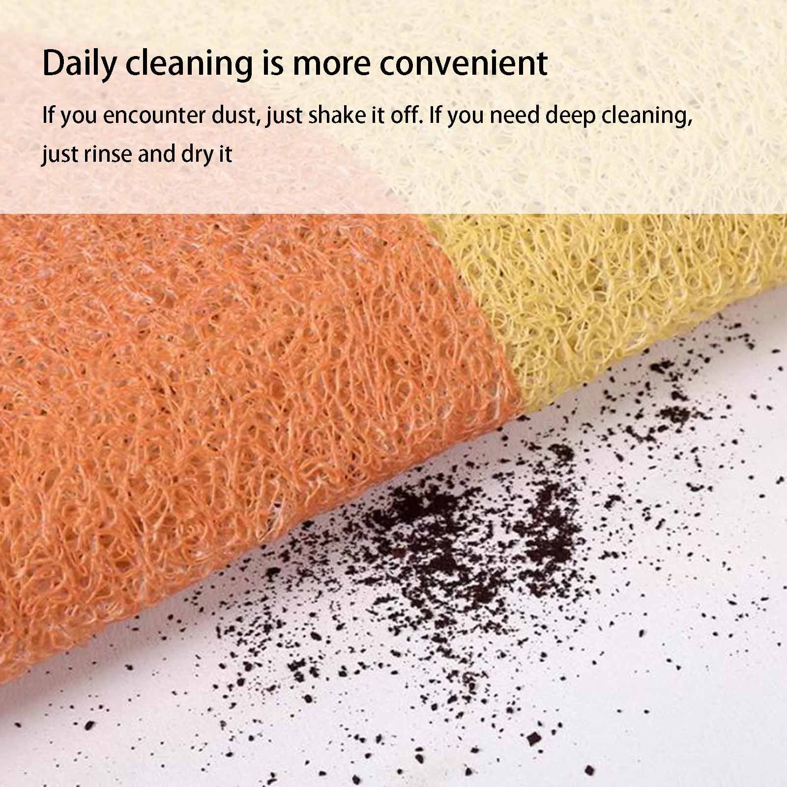 Loofah Shower Mat for Inside Shower,  Comfortable Soft Bath Mat with Drain Hole,PVC Large Bath Shower Tray Mat, Hollow Bathroom Floor Mat